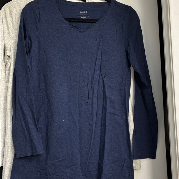 J.Jill Pure Jill Long Sleeve Crew Neck Tops - Set of 4 - Picture 3 of 6